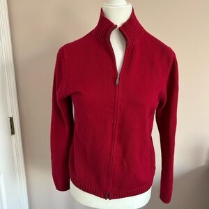 L.L. Bean Vibrant Red Cotton Sweater